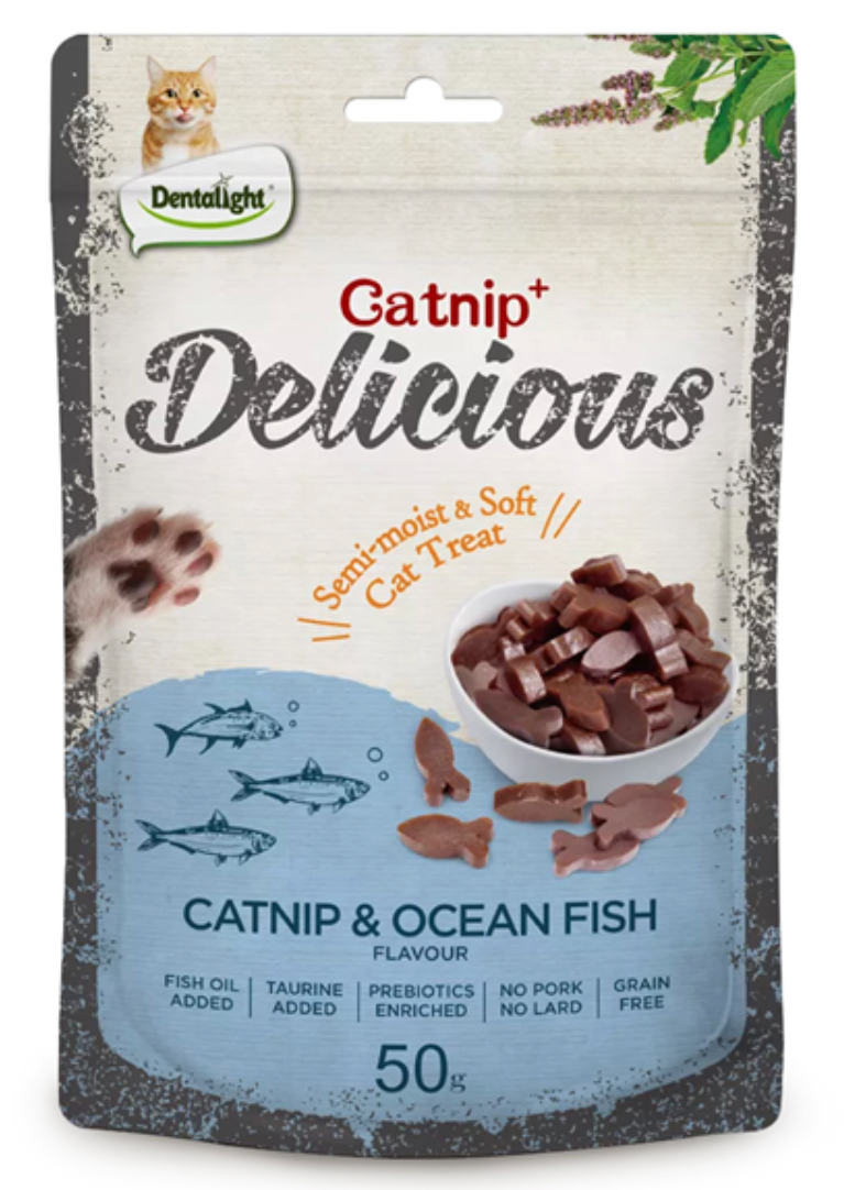 Dentalight Catnip Treats 50g
