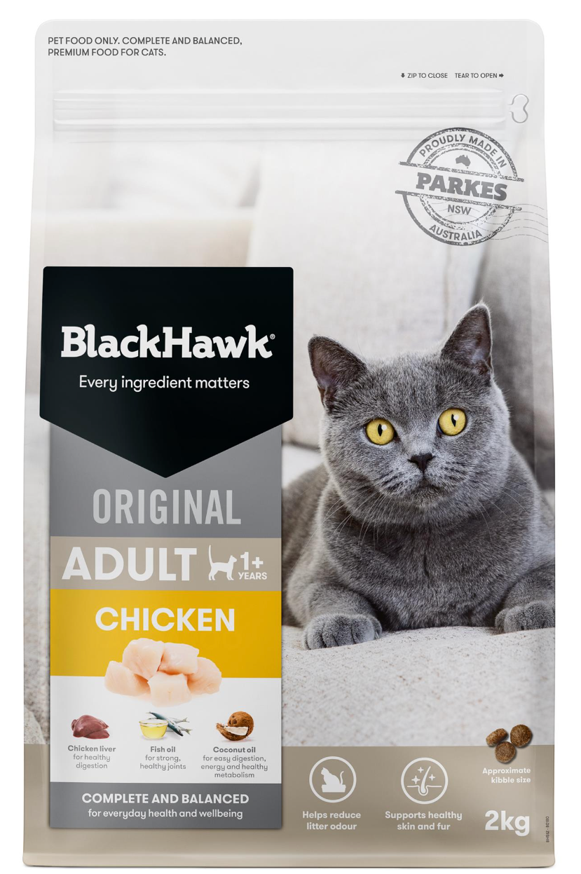 Black Hawk Cat Food - Chicken-Masterpet-2kg-Shine Pets
