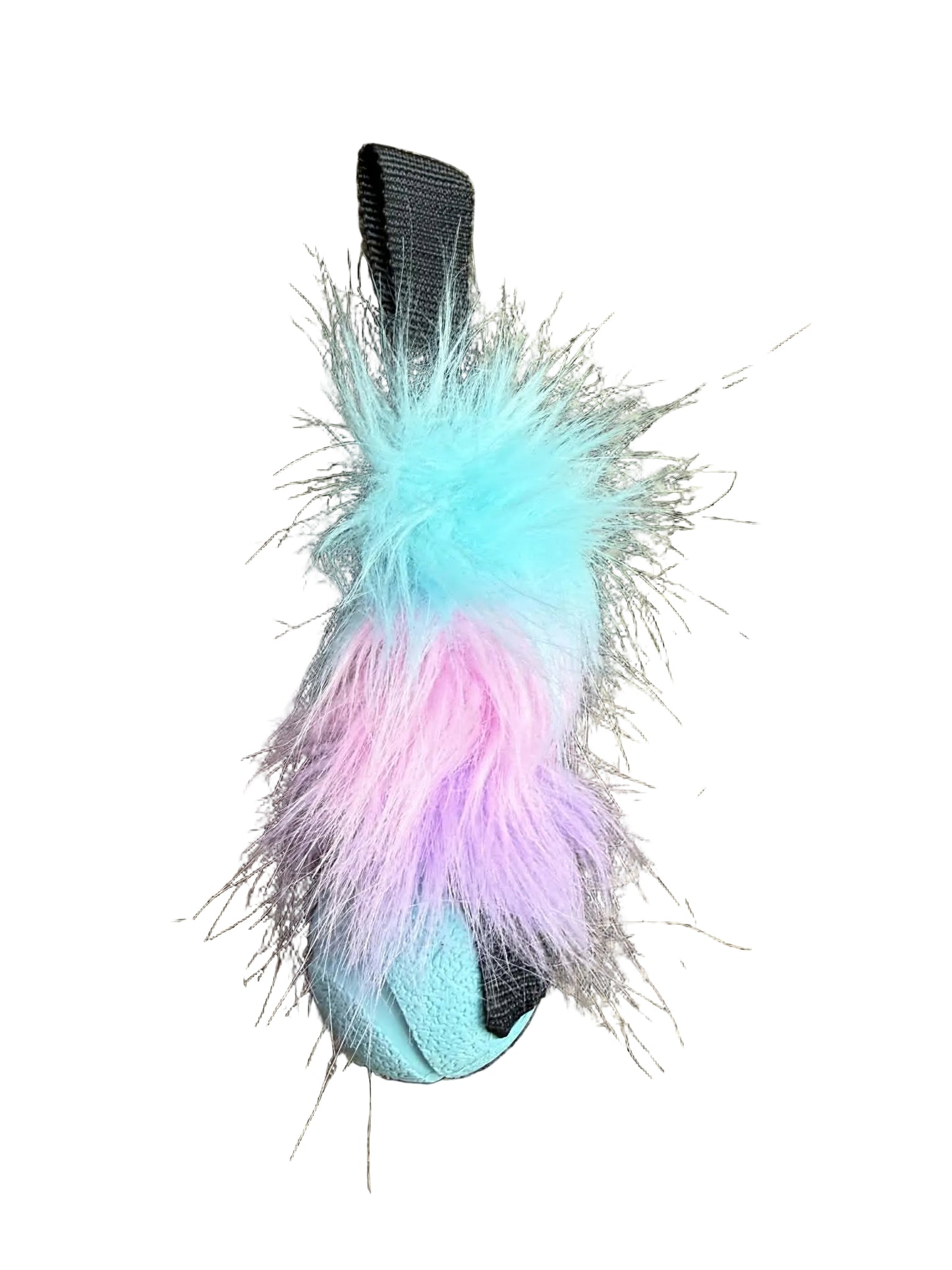 Fluffy ball tug attachments (for bungee handles)