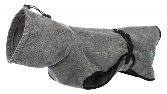 Bathrobe for dogs - Grey-Accessories-Brooklands-XS (30cm-Shine Pets