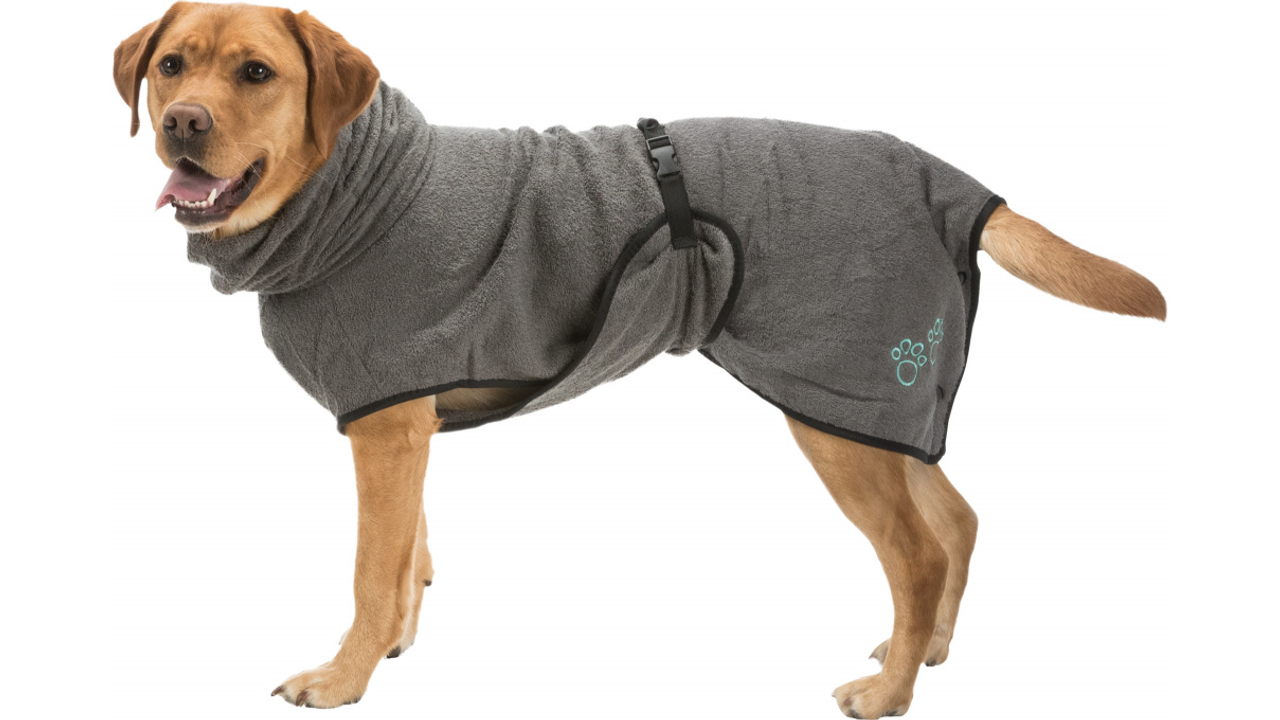 Bathrobe for dogs - Grey **SPECIAL ORDER ITEM**