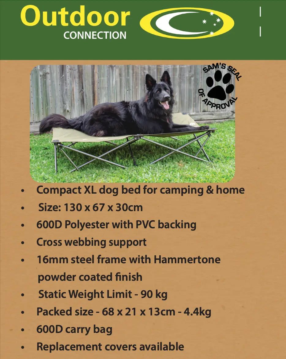 Folding/Camping Dog Bed - Outdoor Connection