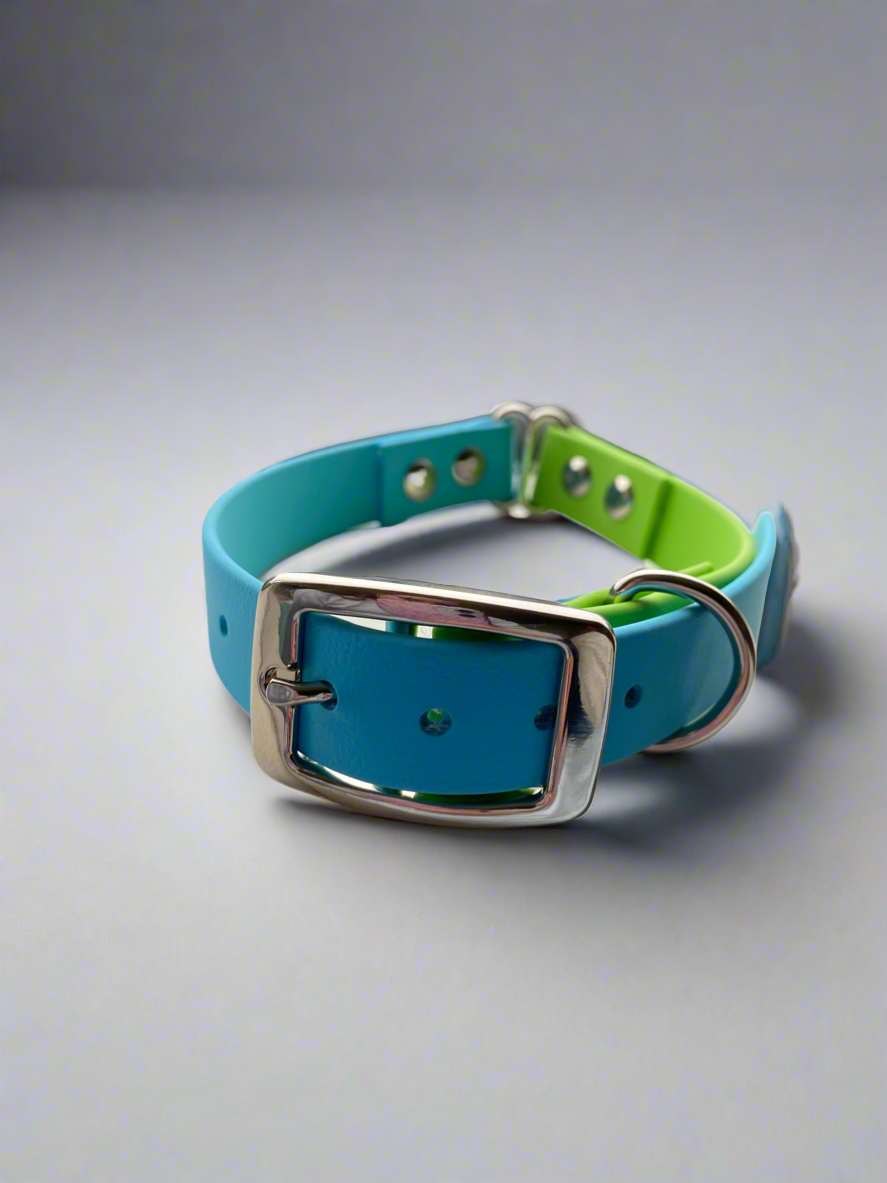 BioThane Dog Collar - Custom Two Colour with Single Width-Accessories-Shine Canine-X-Small 13mm width (20-30cm length)-Shine Pets