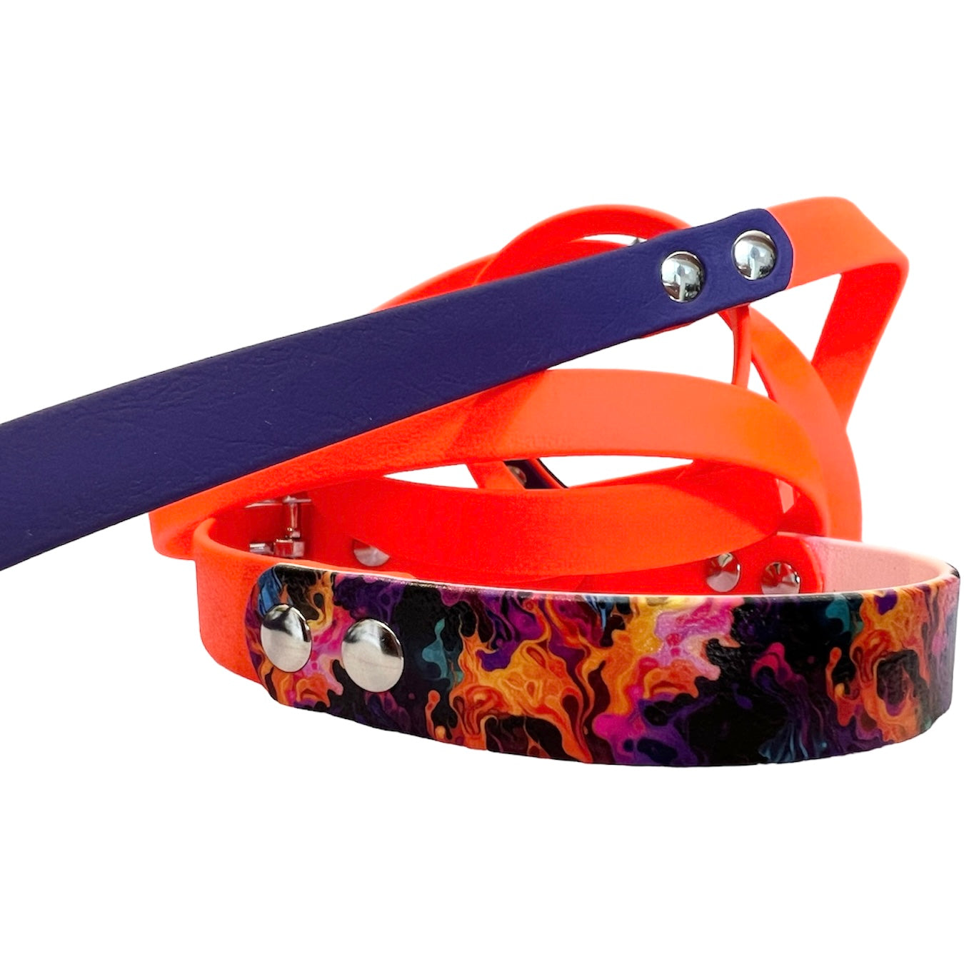 BioThane Custom Buckle UV Printed Dog Collar WITH ACCENT 🤩