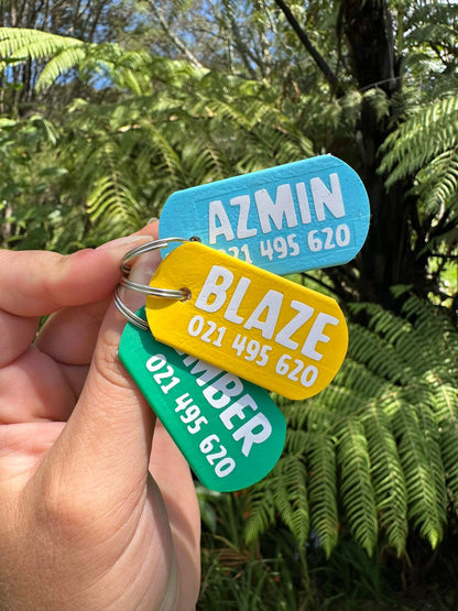 BioThane Dog Name/ID Tag-Accessories-Shine Canine-XS/Small 16mm high-Shine Pets