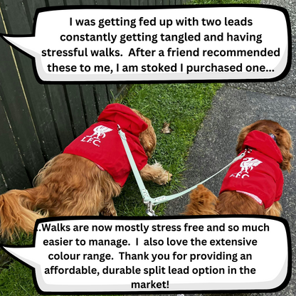 BioThane Double Lead Adapter-Accessories-Shine Canine-40cm-13mm-Shine Pets