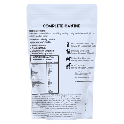 Pawsome Nutrition Complete Canine 200g **NEW FORMULA** Dog Supplement