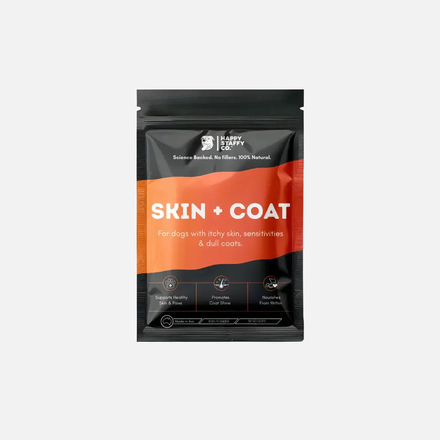 Skin & Coat Dog Supplement | Happy Staffy Co