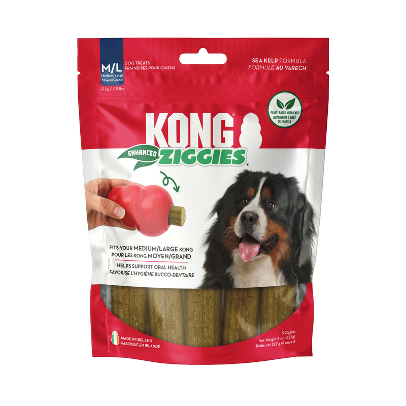 KONG Ziggies Enhanced Dental Dog Treats (fits the Kong!)