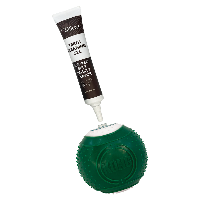 KONG Dental Ball with Cleaning Solution – Dog Dental Toy