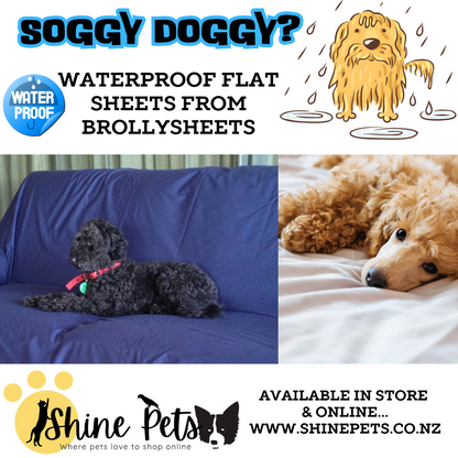 WATERPROOF FLAT SHEETS – FOR PETS (from Brolly Sheets)-Accessories-Brolly Sheets-Navy (stocked)-Shine Pets