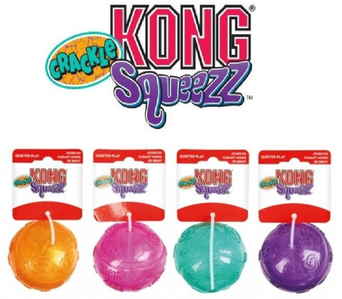 Kong Squeezz Crackle Ball