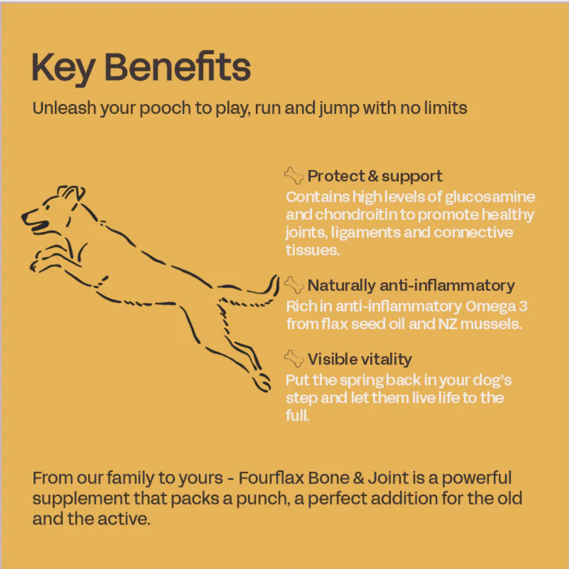 FOURFLAX Bone & Joint - Dog Supplement