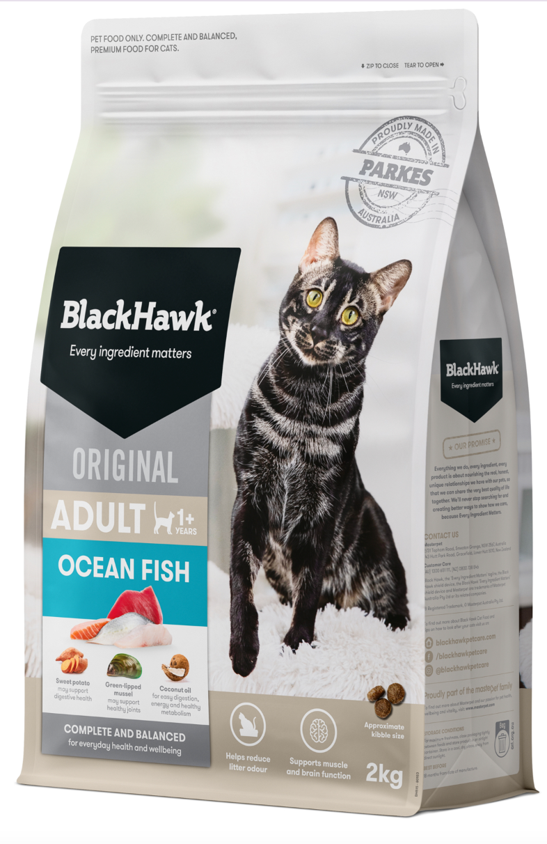 Black Hawk Cat Food Ocean Fish Shine Pets