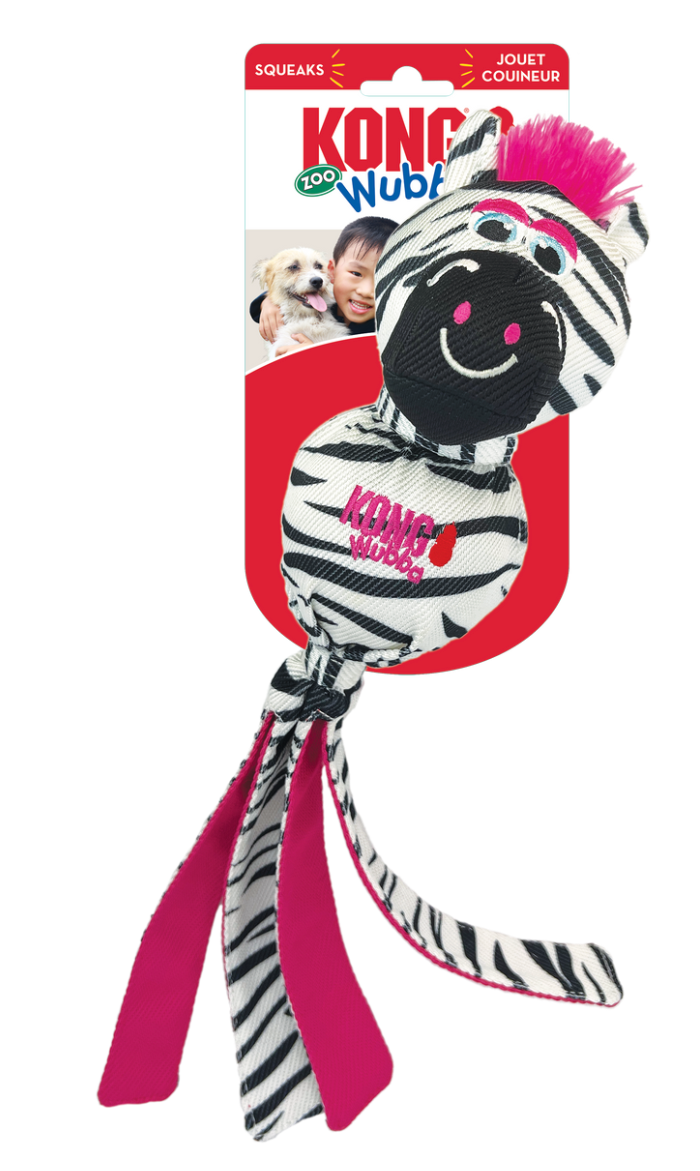 Kong Wubba Zoo Zebra-Petware-Shine Pets