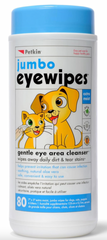Petkin Jumbo Eye Wipes 80pk