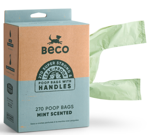 Beco Poop Bags with Handle - Mint 270pk