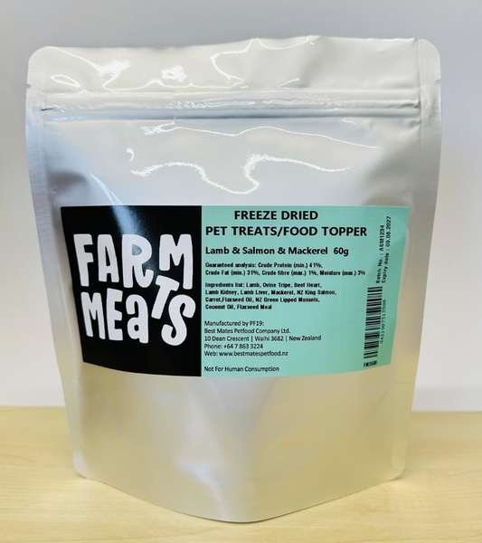 FARM MEATS Freeze Dried Pet Treats/Food Topper 60g