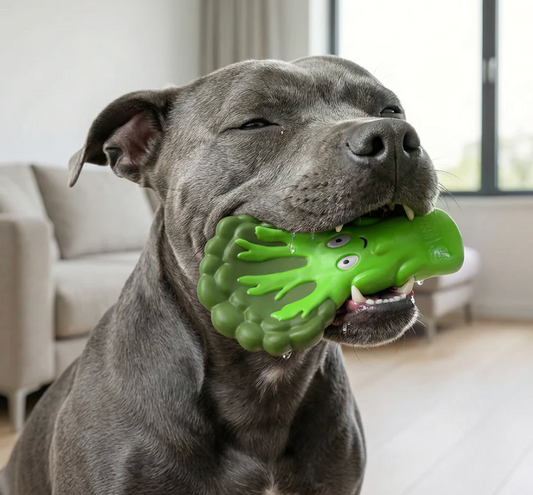 Broccoli Crunch | Happy Staffy Co Chewzilla® Dog Chew Toy
