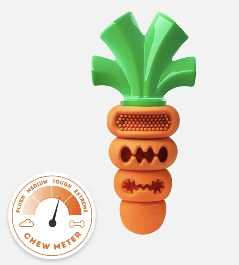 Chomp Carrot | Happy Staffy Co Power Chewers Dog Toy