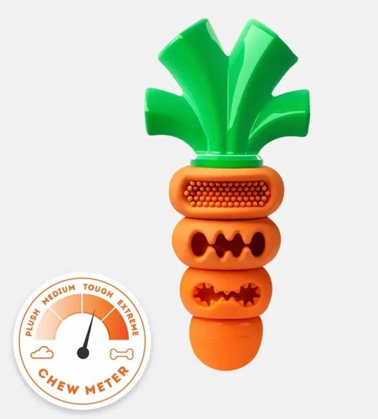 Chomp Carrot | Happy Staffy Co Power Chewers Dog Toy