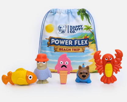 PowerFlex Beach Trip | Happy Staffy Co Power Chewers 5-Pack