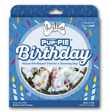 Lazy Dog Pup-Pie Happy Birthday