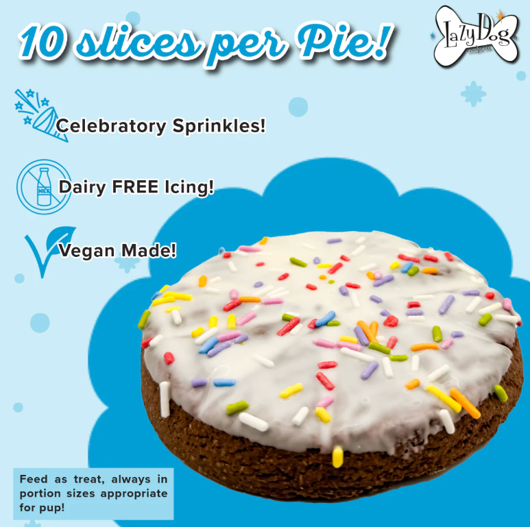 Lazy Dog Pup-Pie Happy Birthday