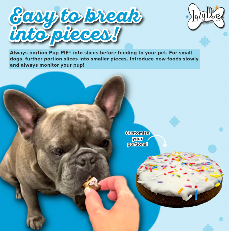 Lazy Dog Pup-Pie Happy Birthday