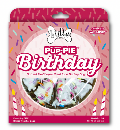 Lazy Dog Pup-Pie Happy Birthday