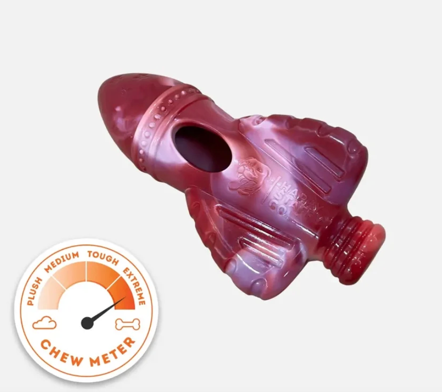 Happy Staffy Rocket Treat Dispenser | Happy Staffy Co Chewzilla® Dog Chew Toy