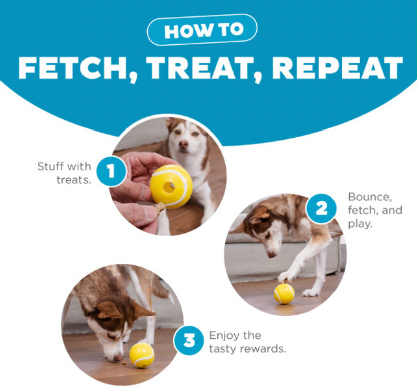 Orbee-Tuff Tennis Ball Treat-Dispensing Dog Chew Toy