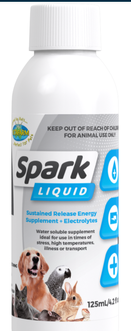 Vetafarm Spark Liquid Electrolytes Supplement for all animals (125ml)