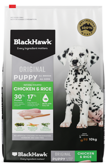 Black Hawk Puppy Food - Chicken and Rice-Masterpet-3kg-Small Breed-Shine Pets