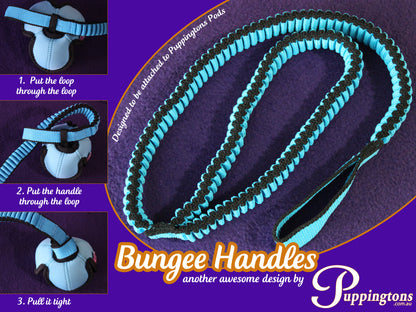 Bungee Handle for use with Puppingtons Pods or toys-Interactive Toy-Puppingtons-35cm-Blue-Shine Pets