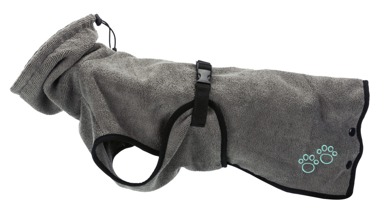 Bathrobe for dogs - Grey