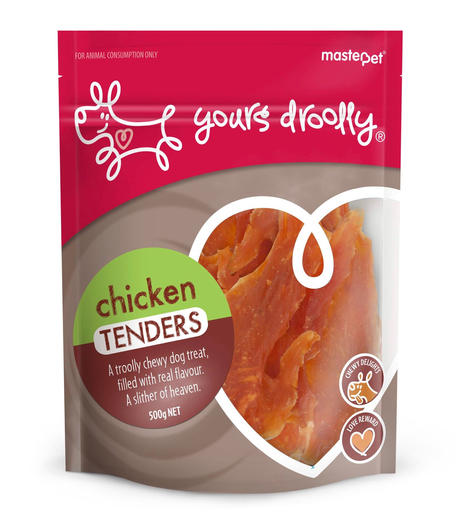Yours Droolly Chicken Tenders Dog Treats-Masterpet-100gm-Shine Pets