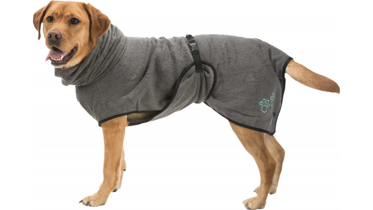 Bathrobe for dogs - Grey