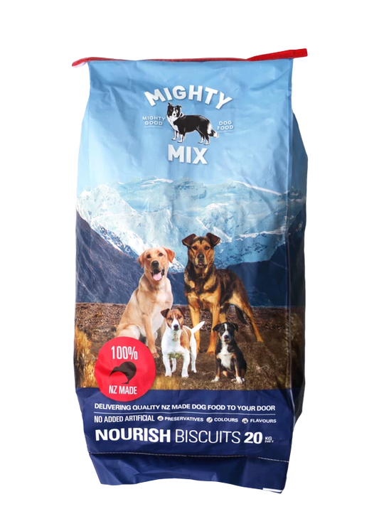 Mighty Mix - Nourish Dog Biscuits *SEE NOTE RE SHIPPING*-Mighty Mix-10kg-Shine Pets