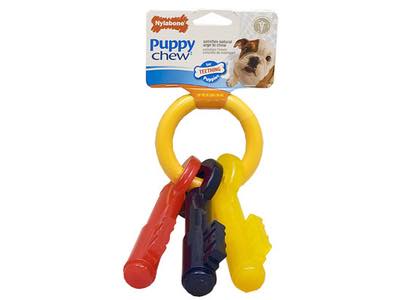 Nylabone Puppy Chew Teething Keys (Bacon flavour)-Chew-Brooklands-XS (up to 7kg)-Shine Pets