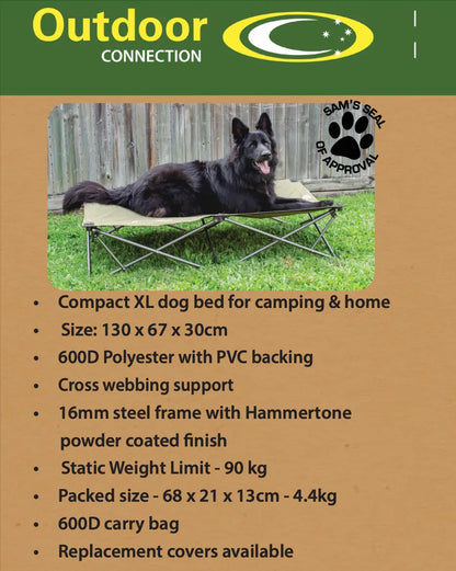 Folding/Camping Dog Bed - Outdoor Connection