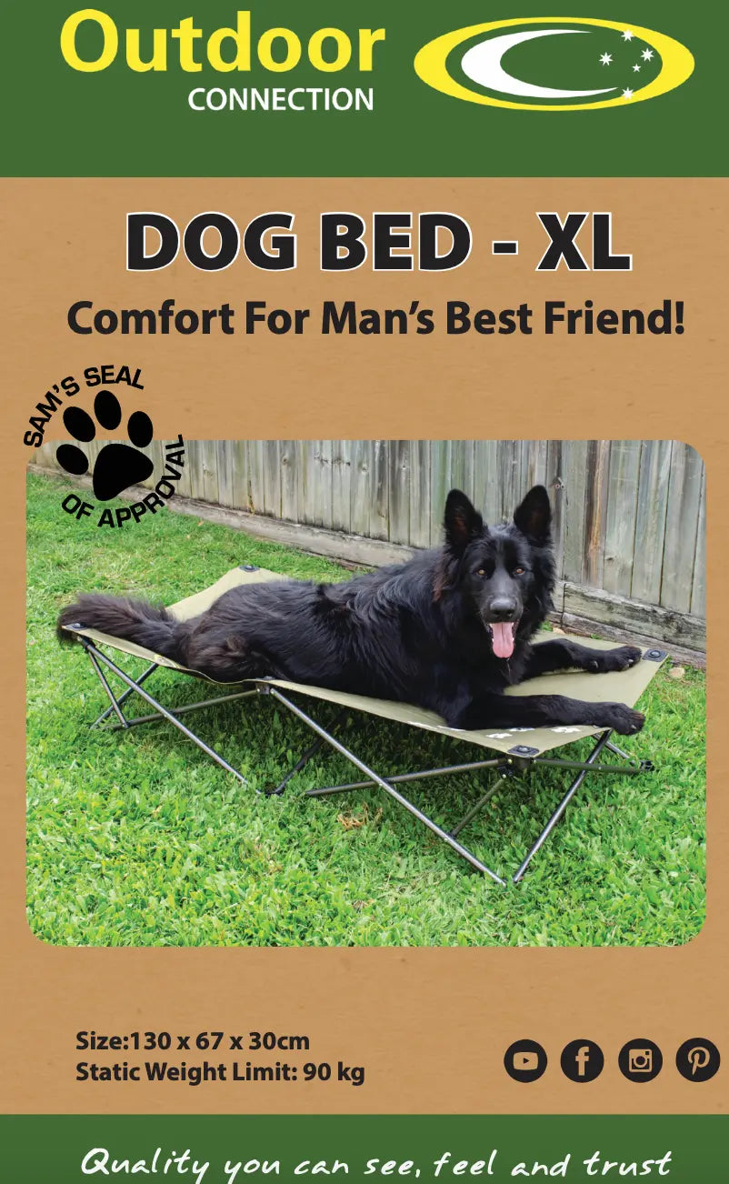 Folding Camping Dog Bed Outdoor Connection
