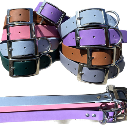 BioThane Dog Collar - Classic Buckle - Custom Single Colour