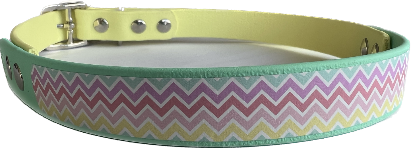 BioThane Handmade Patterned Dog Collar (premade)