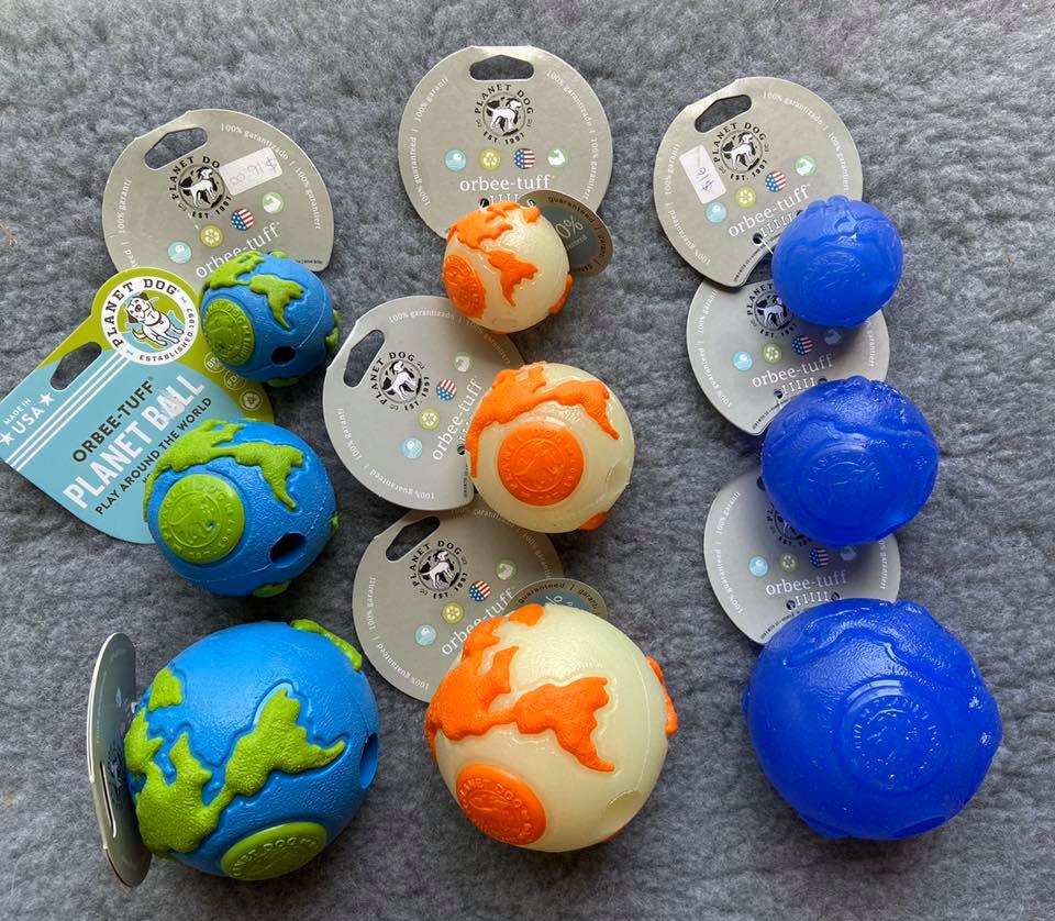 Orbee-Tuff Orbee Ball - Planet Dog-Toy-Distripet-Small - Blue/Green-Shine Pets